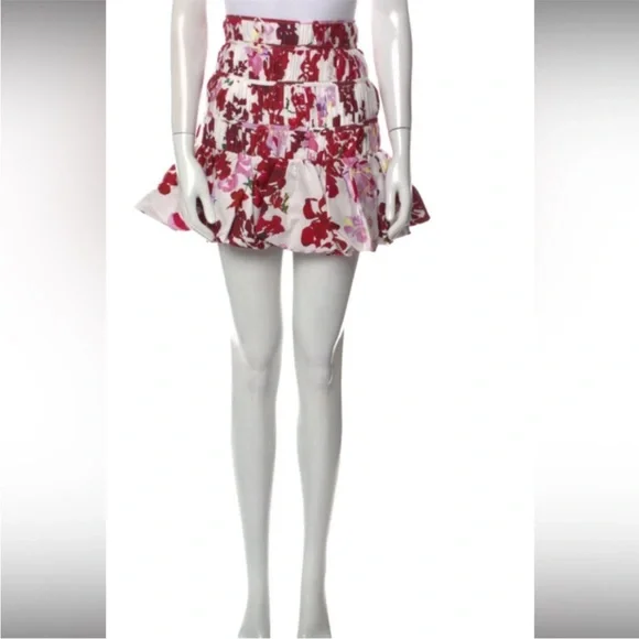 Aje Floral Bubble Mini Skirt Like New Size 8 - Picture 2 of 8